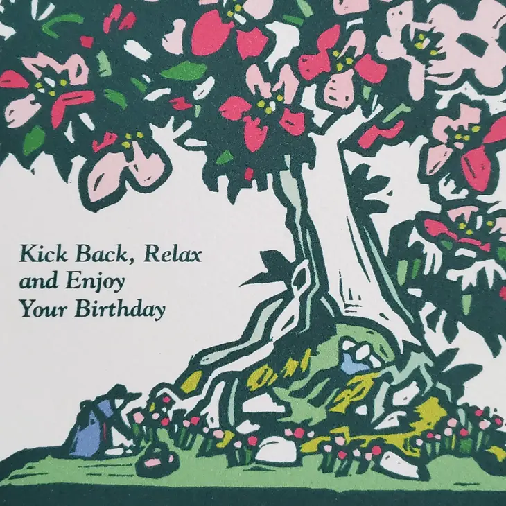 Spring Happy Birthday Japanese Bonsai Card - Image 3