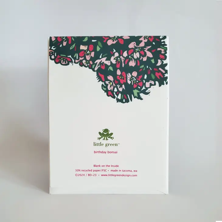 Spring Happy Birthday Japanese Bonsai Card - Image 4
