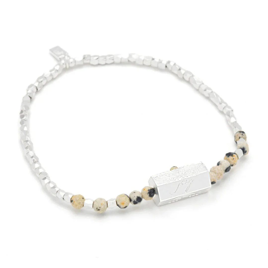 Stella Bracelet- Joy/Dalmatian Jasper/Silver - Image 2