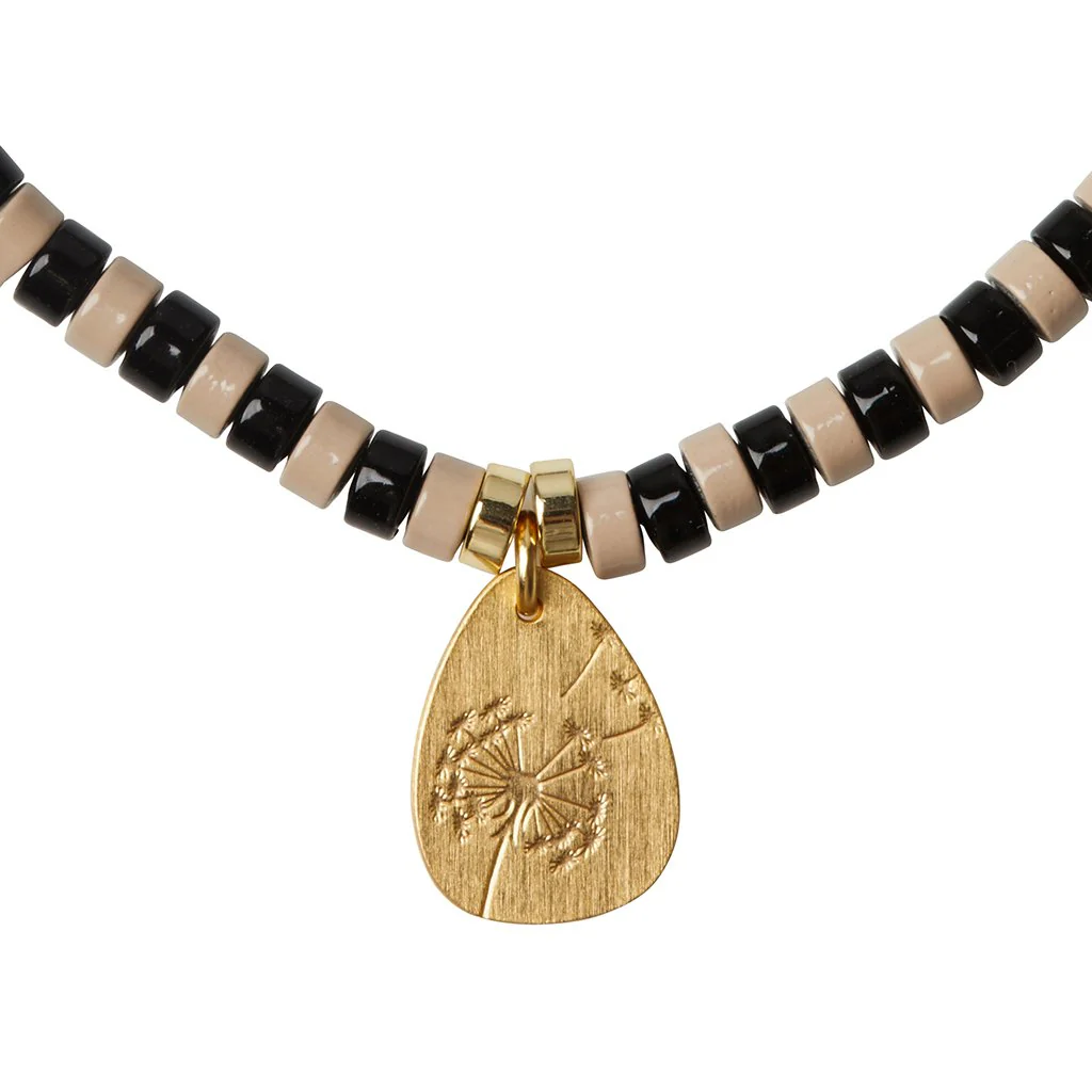 Stone Intention Charm Bracelet - Dalmatian Jasper/Gold - Image 3