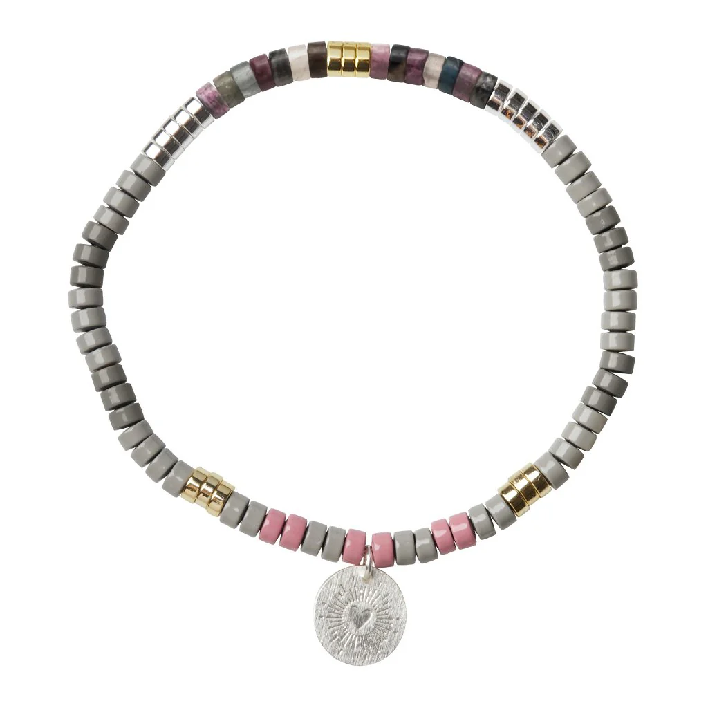 Stone Intention Charm Bracelet - Tourmaline/Silver - Image 2