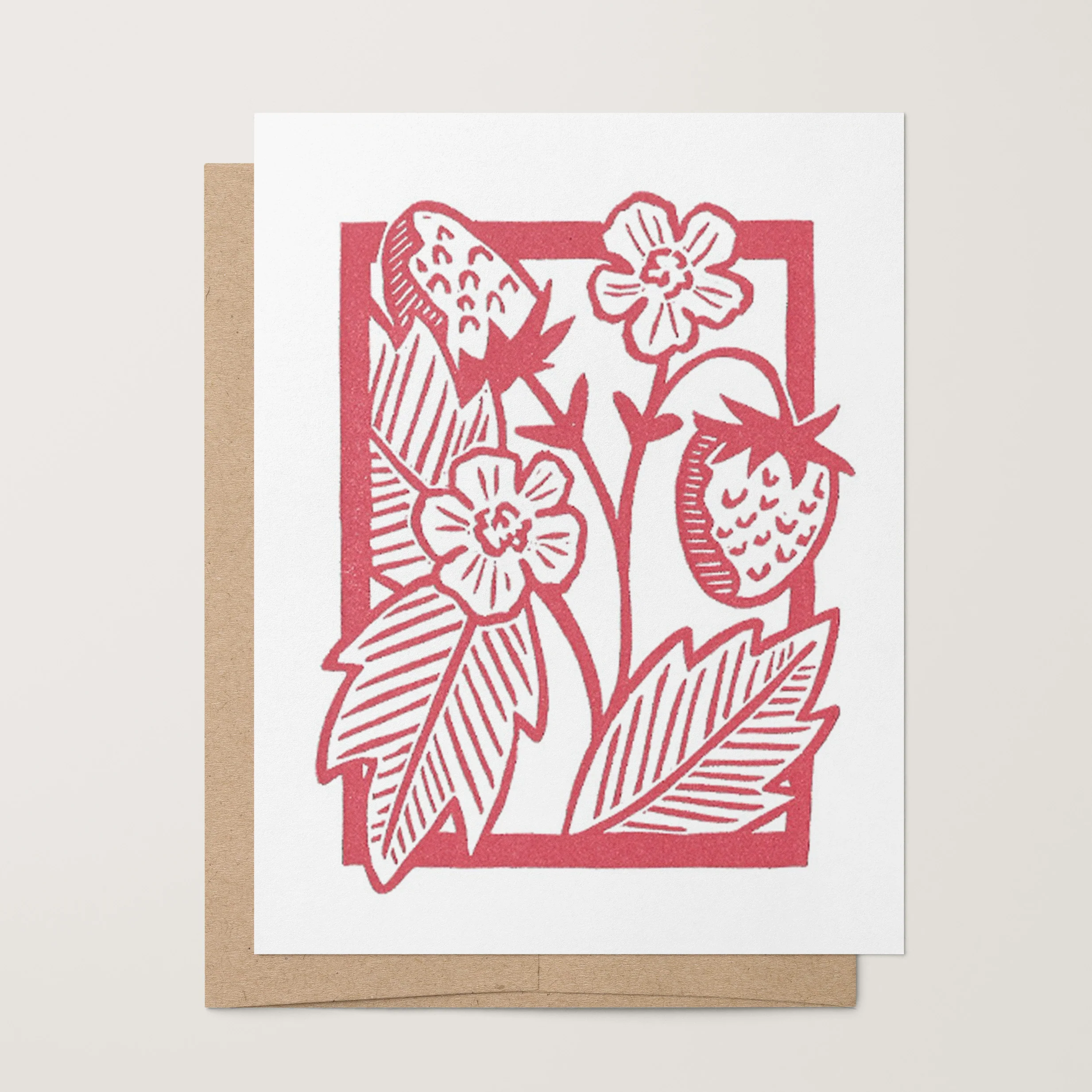 Strawberry Vines Card