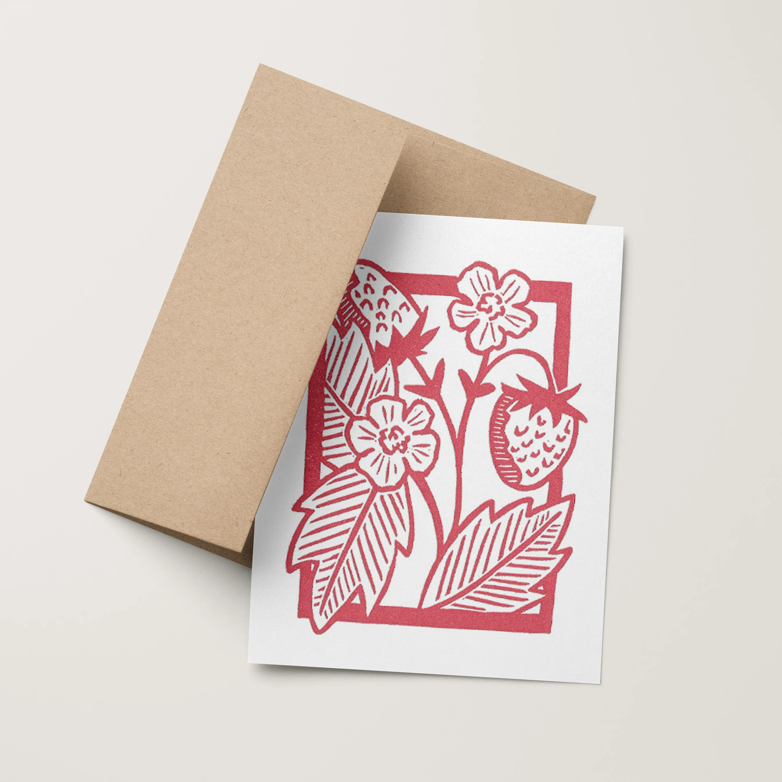 Strawberry Vines Card - Image 2