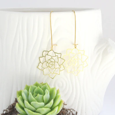 Succulent Earrings