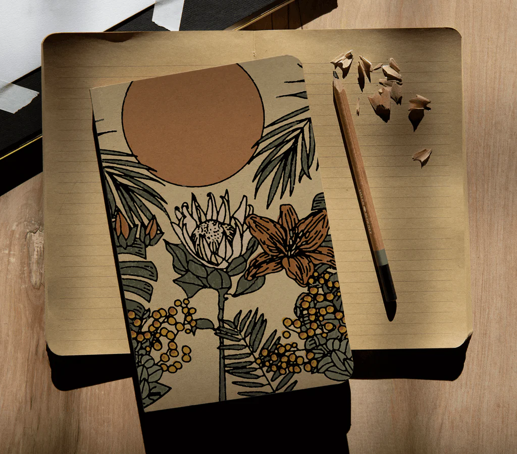 Summer Moon Kraft Layflat Notebook-Lined - Image 2