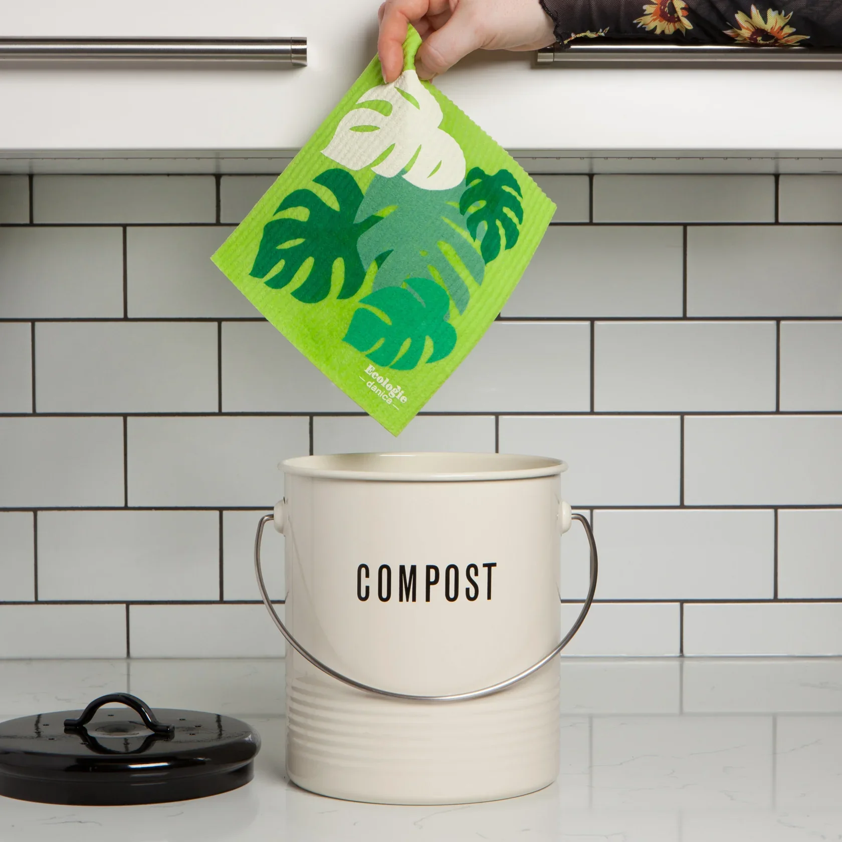 Monstera Swedish Sponge Cloth - Image 3