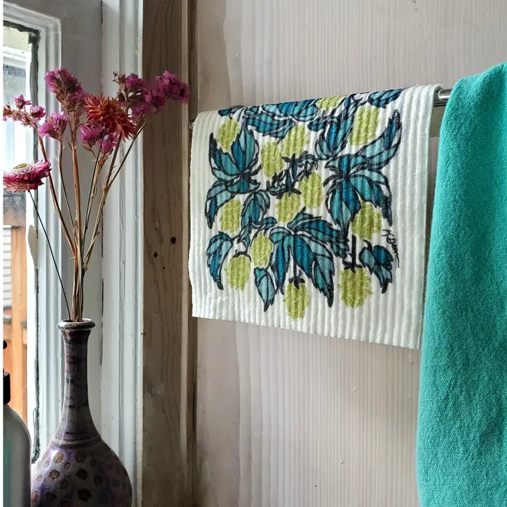 Swedish Dishcloth Ecofriendly Towel - Hops - Image 2