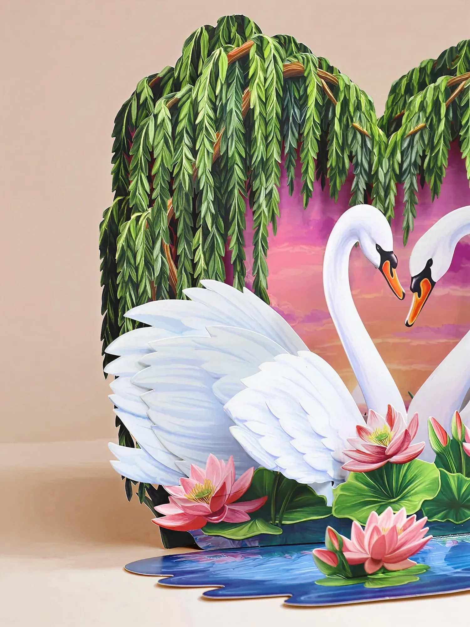 Sweetheart Swans FreshCut Paper Card - Image 2