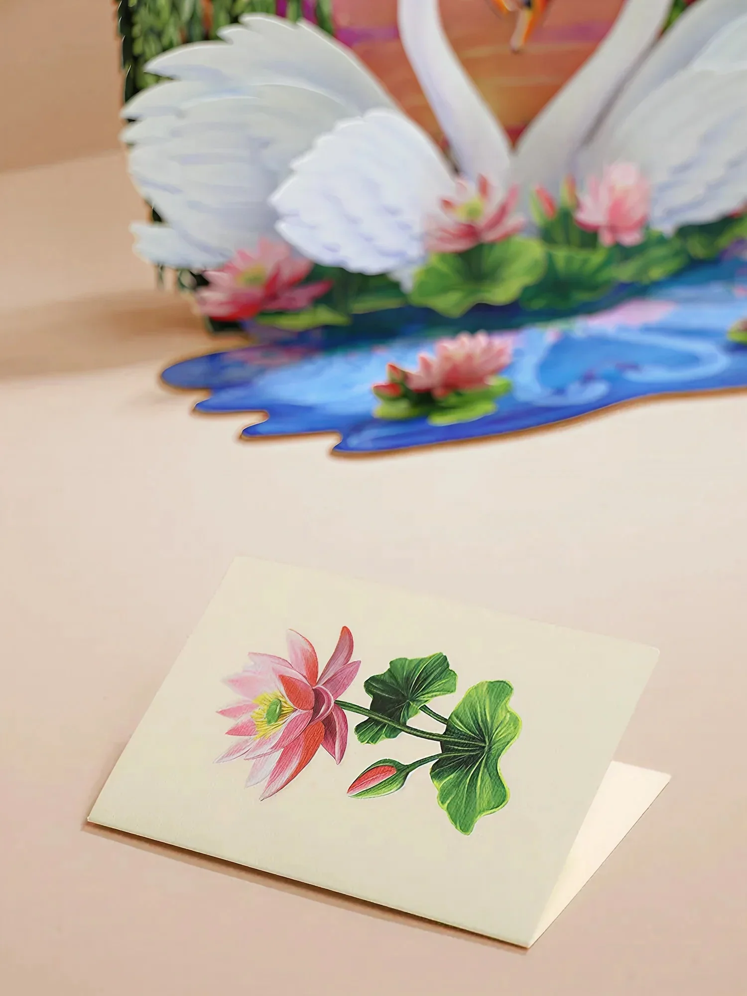 Sweetheart Swans FreshCut Paper Card - Image 3