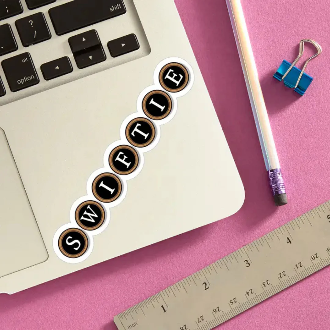 Swiftie Typewriter Keys Sticker - Image 2