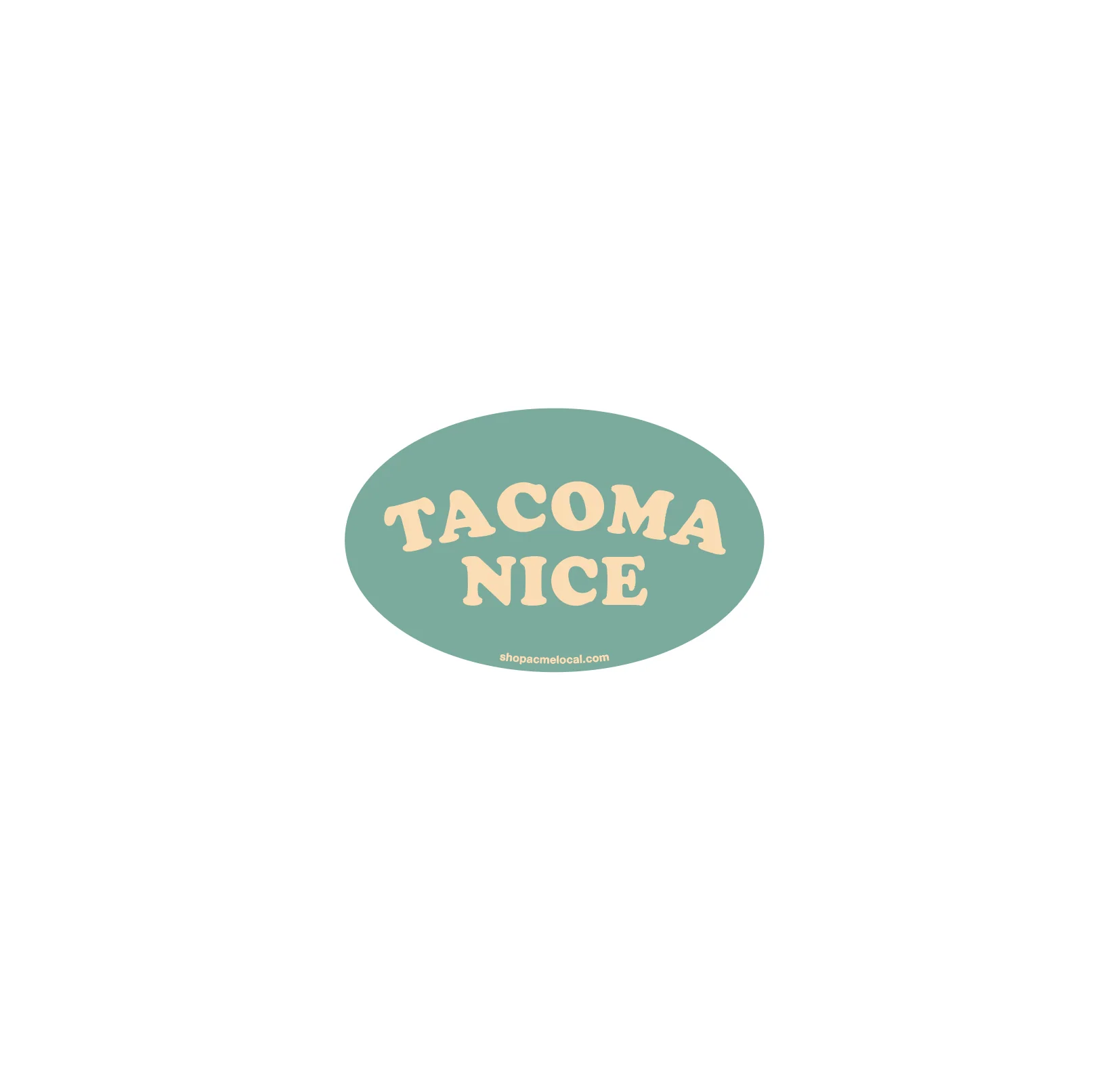 Tacoma Nice Mint & Cream Sticker