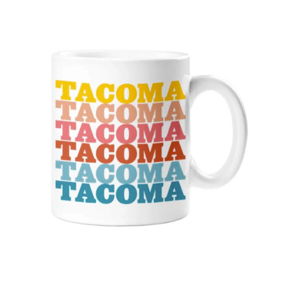 Tacoma Supergraphics in Sunset - Mug