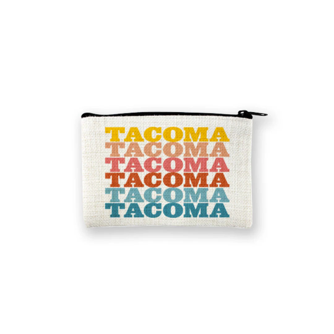 Tacoma Supergraphics in Sunset - Small Pouch
