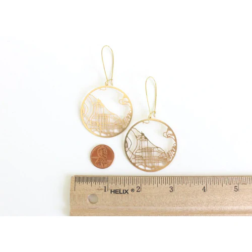 Gold Tacoma Earrings - Image 2