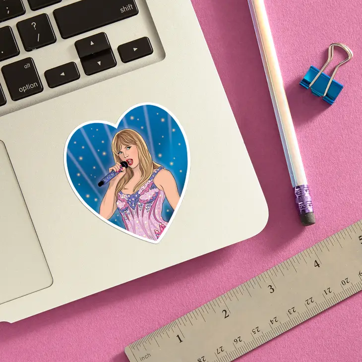 Taylor Greatest Era Heart Die Cut Sticker - Image 2