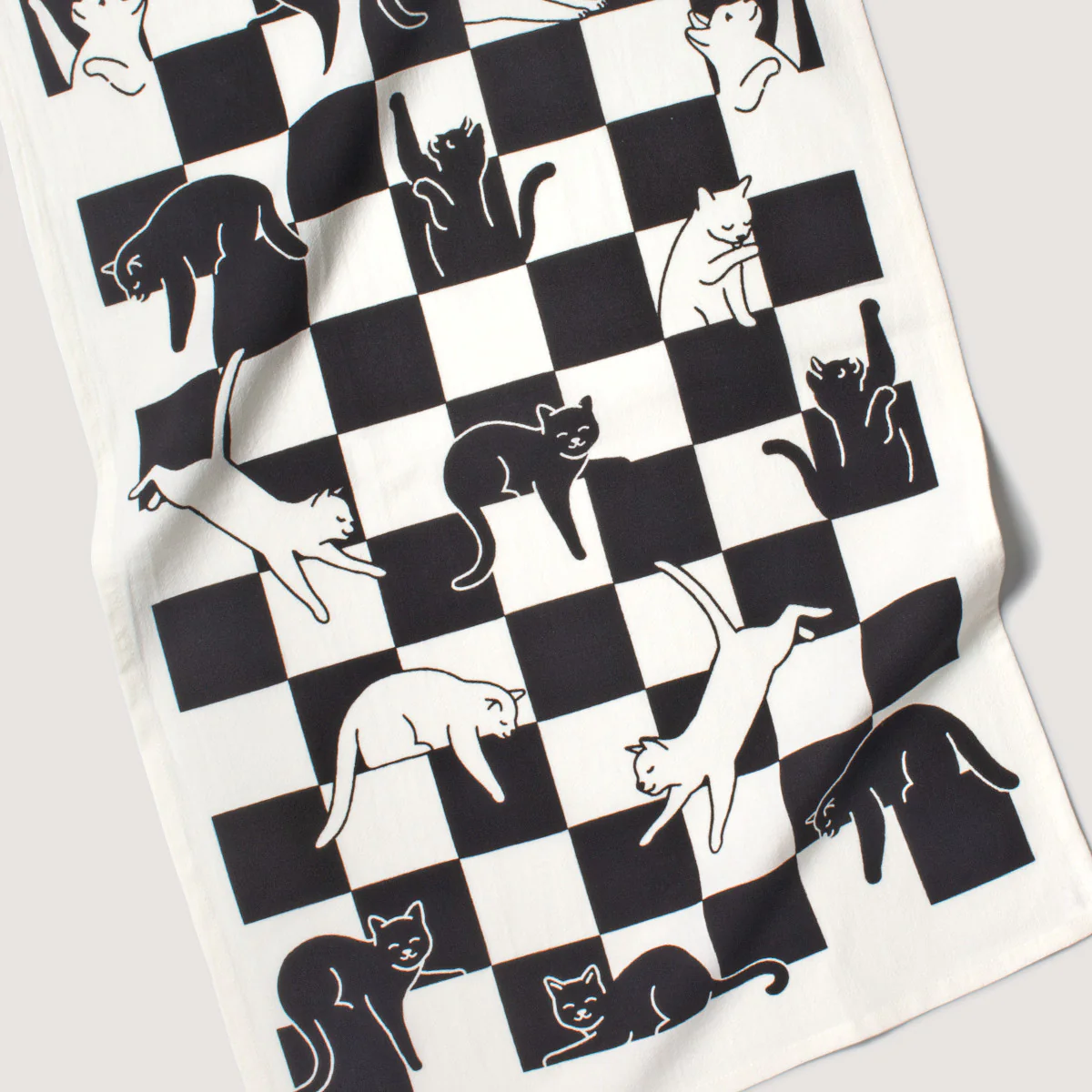 Tea Towel - Checker Cat - Image 2