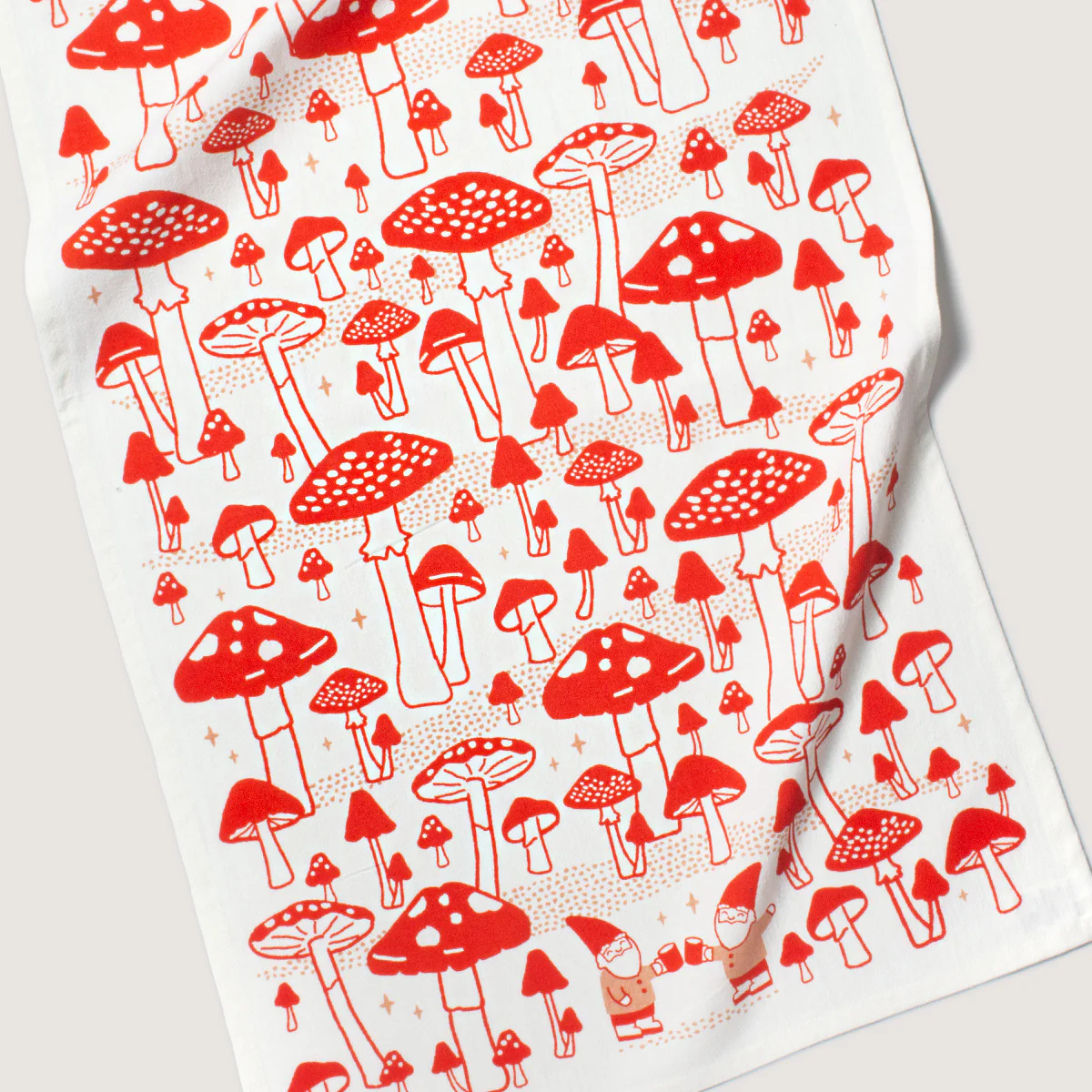 Tea Towel - Gnome Mushroom - Image 2