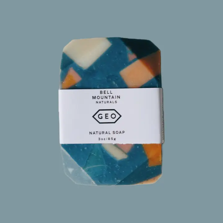 Terrazzo Full Size Geo Soap - Indigo (Lemongrass & Lavender)