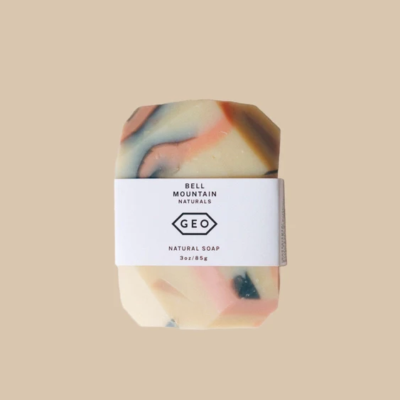Terrazzo Full Size Geo Soap - White/Natural (Unscented)