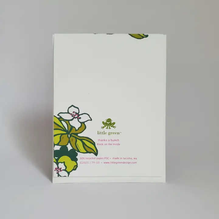 Thanks A Bunch Fern & Clover Botanical Greeting Card - Image 4