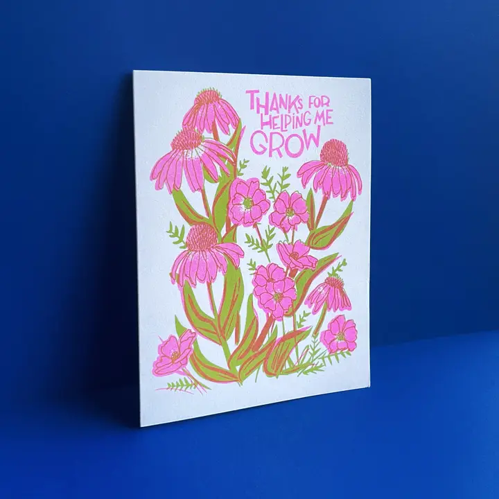 Thanks Growth Parent - Mentor Risograph Card - Image 3