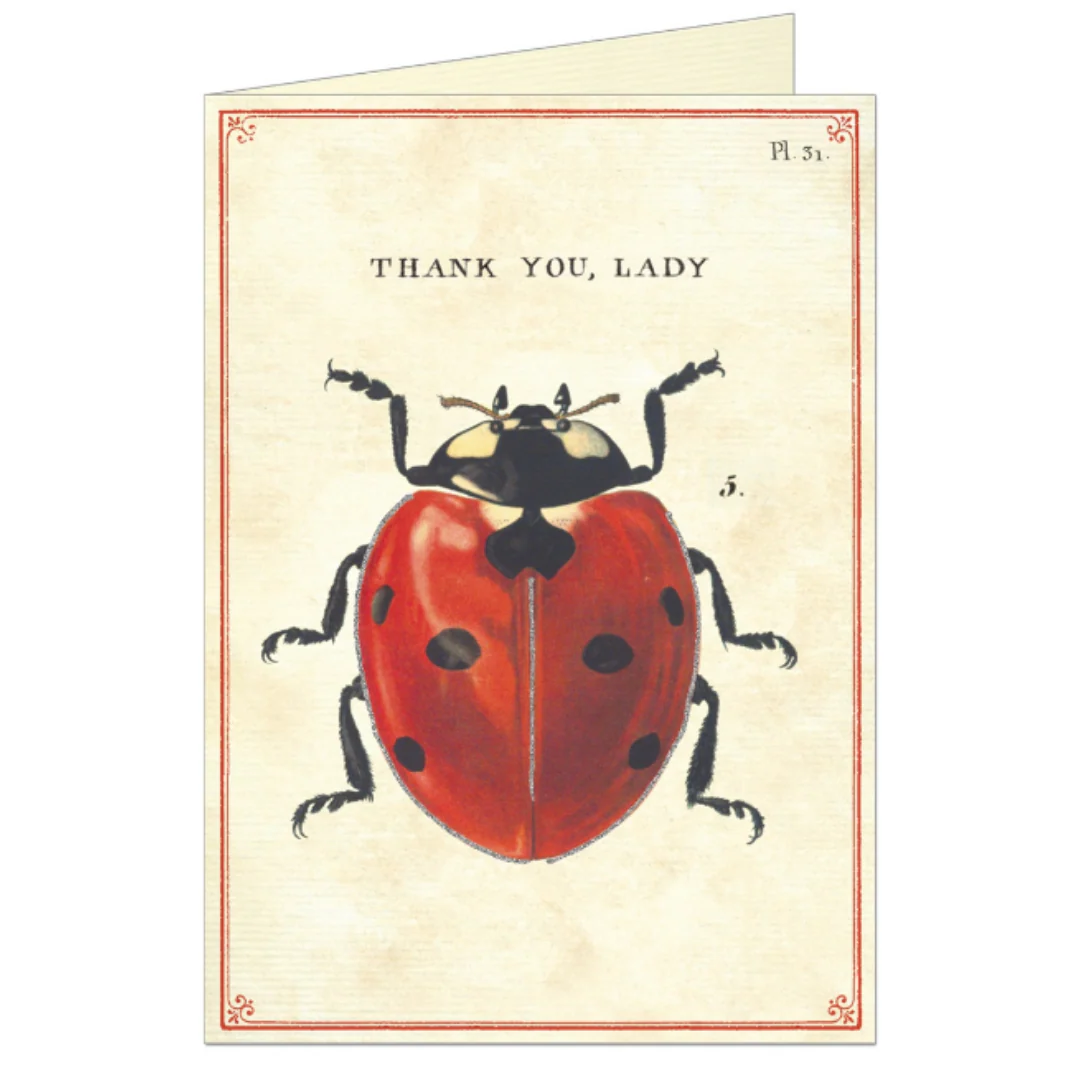 Cavallini & Co. Greeting Card - Thank You Lady