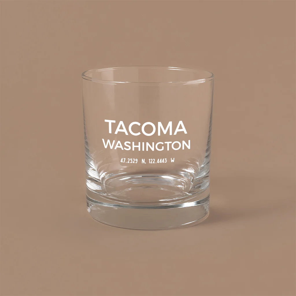 The Block Drinking Glass - Tacoma Map - Image 2