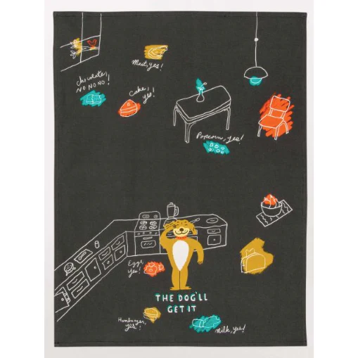 The Dog'll Get It Dish Towel - Image 2