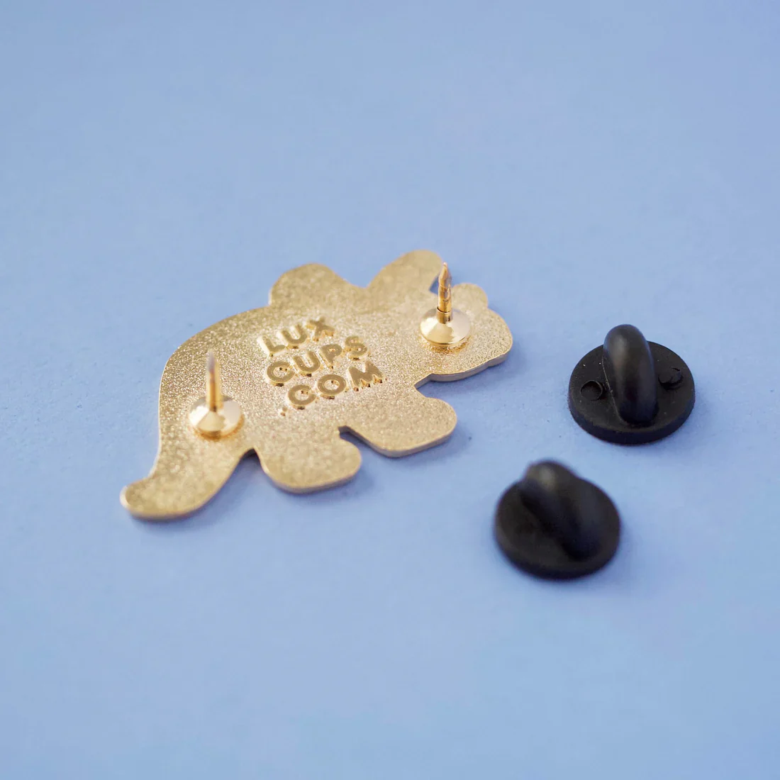 Triceratops Dino Cookie Enamel Pin - Image 3