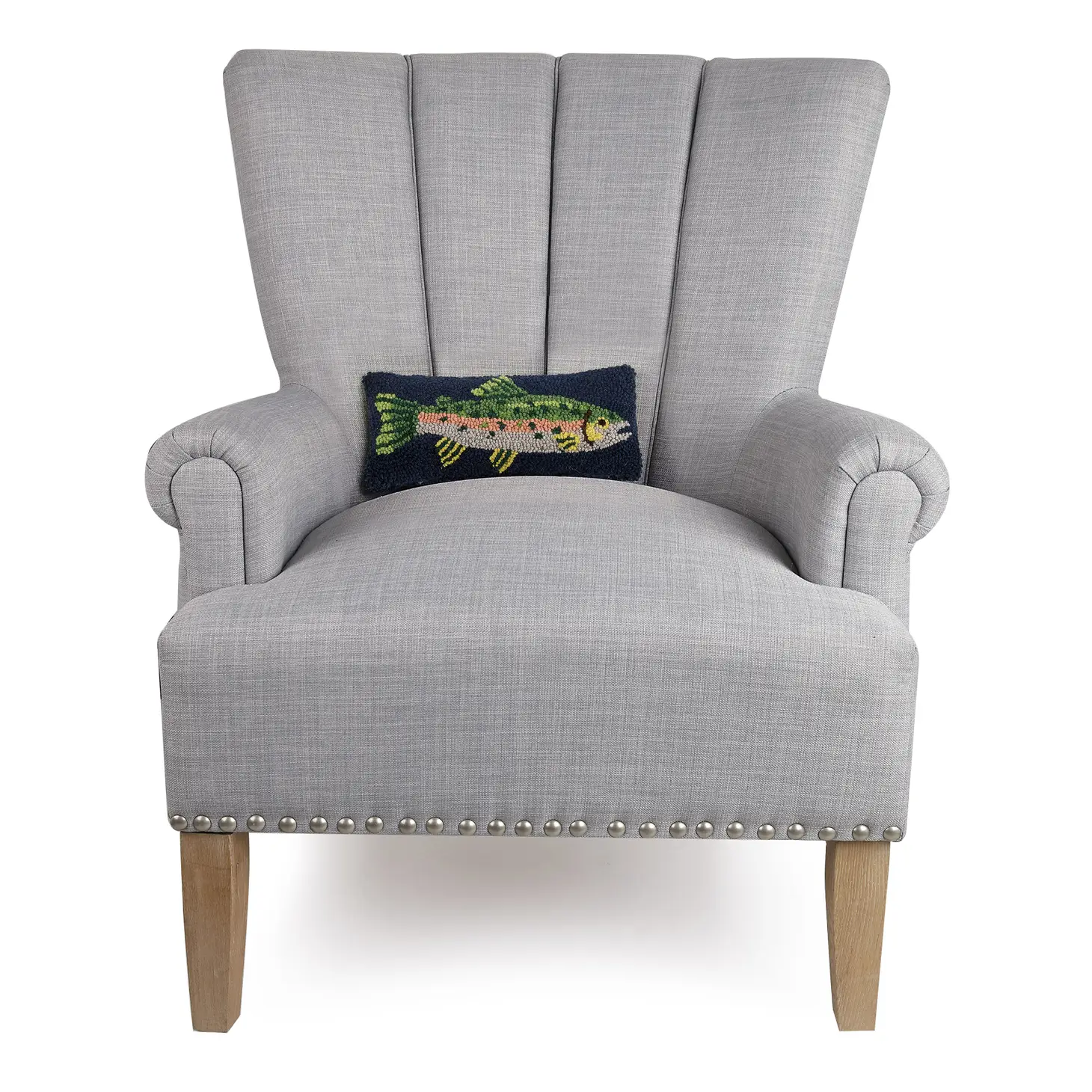Trout Hook Pillow 5x12" - Image 2