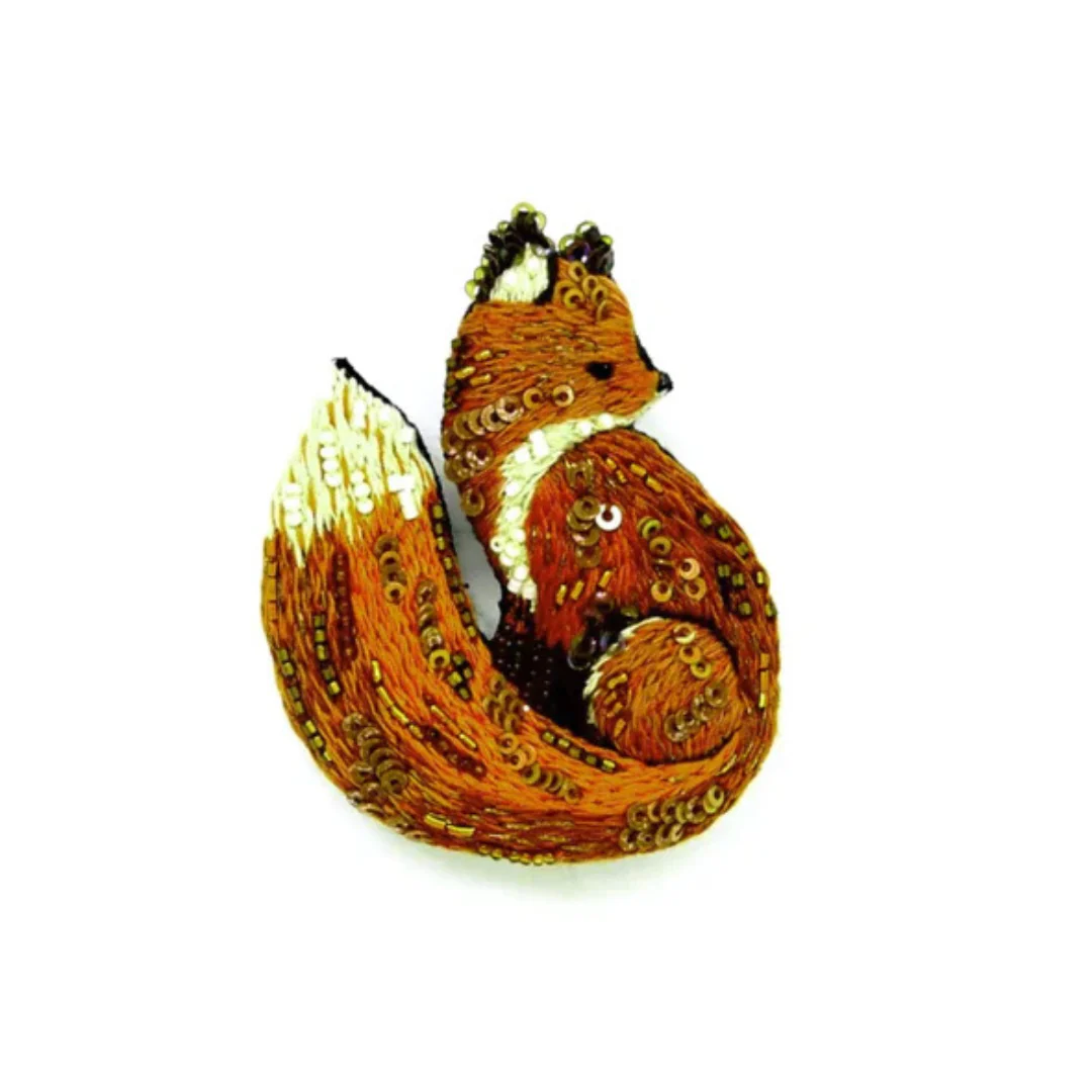 Trovelore Broach Pin- Red Fox