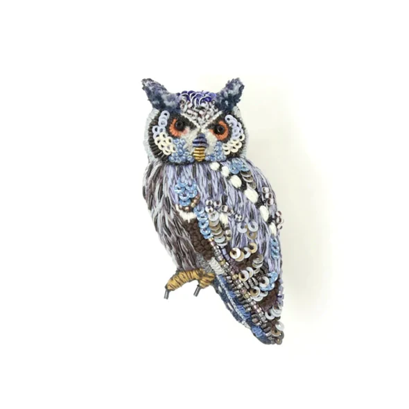 Trovelore Brooch Pin - Southern White Faced Owl