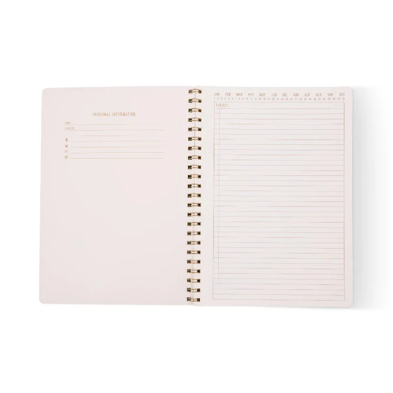 Tulip Twin Wire Notebook - Large Green Vine - Image 3