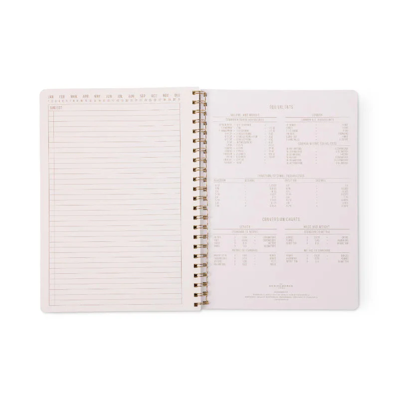 Tulip Twin Wire Notebook - Large Wavy Blue - Image 4