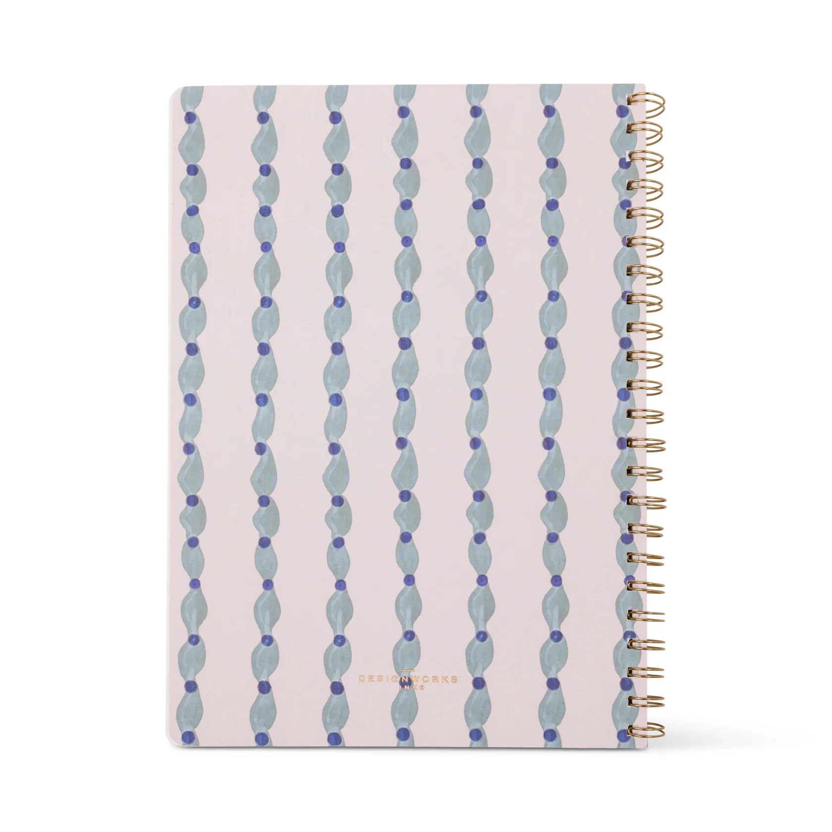 Tulip Twin Wire Notebook - Large Wavy Blue - Image 5