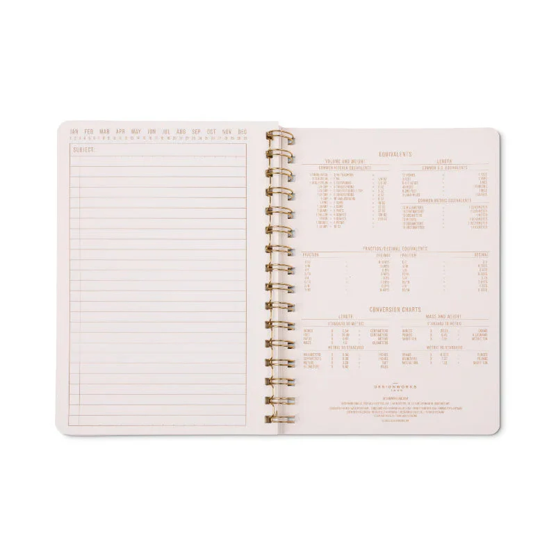 Tulip Twin Wire Notebook - Small Pinwheel Pink - Image 4