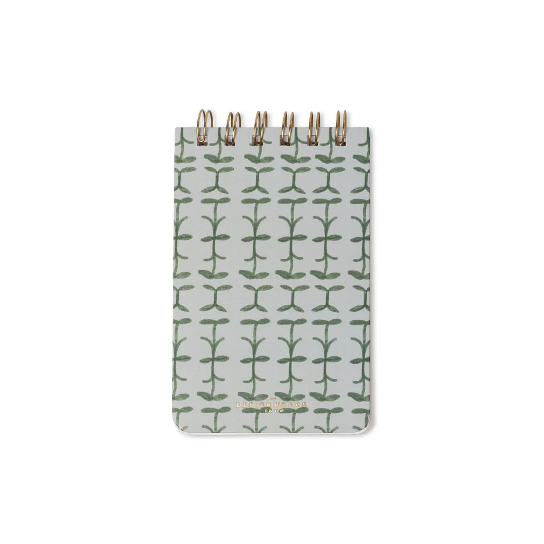 Tulip Twin Wire Notepad - Green Vine - Image 5