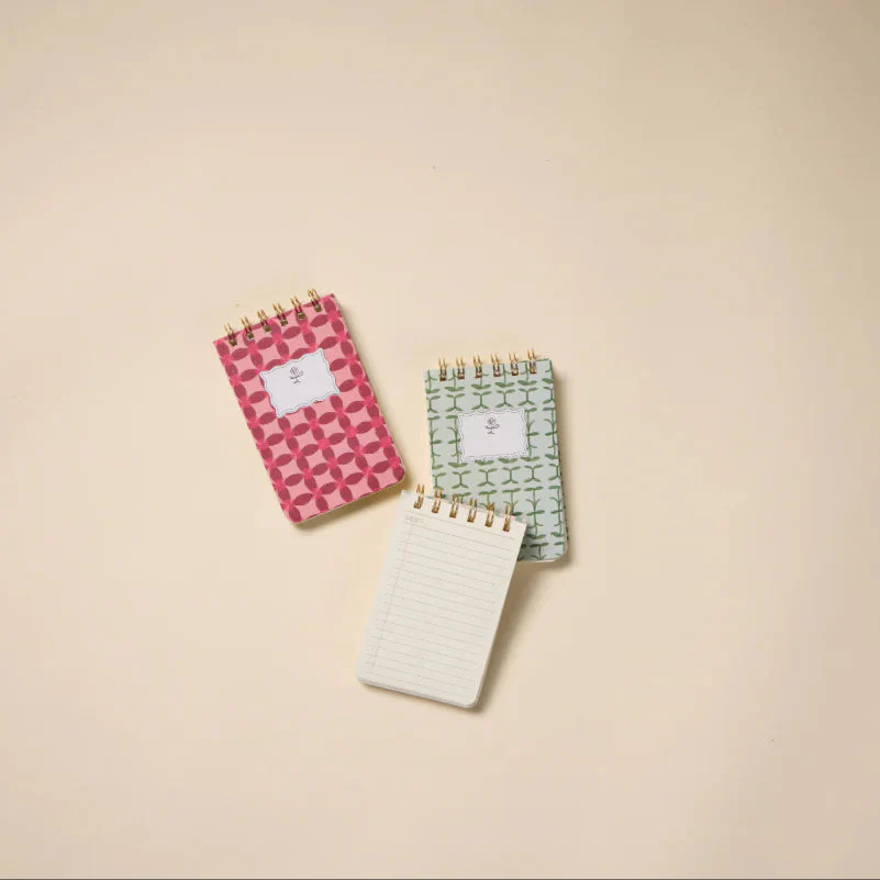 Tulip Twin Wire Notepad - Pinwheel Pink - Image 2