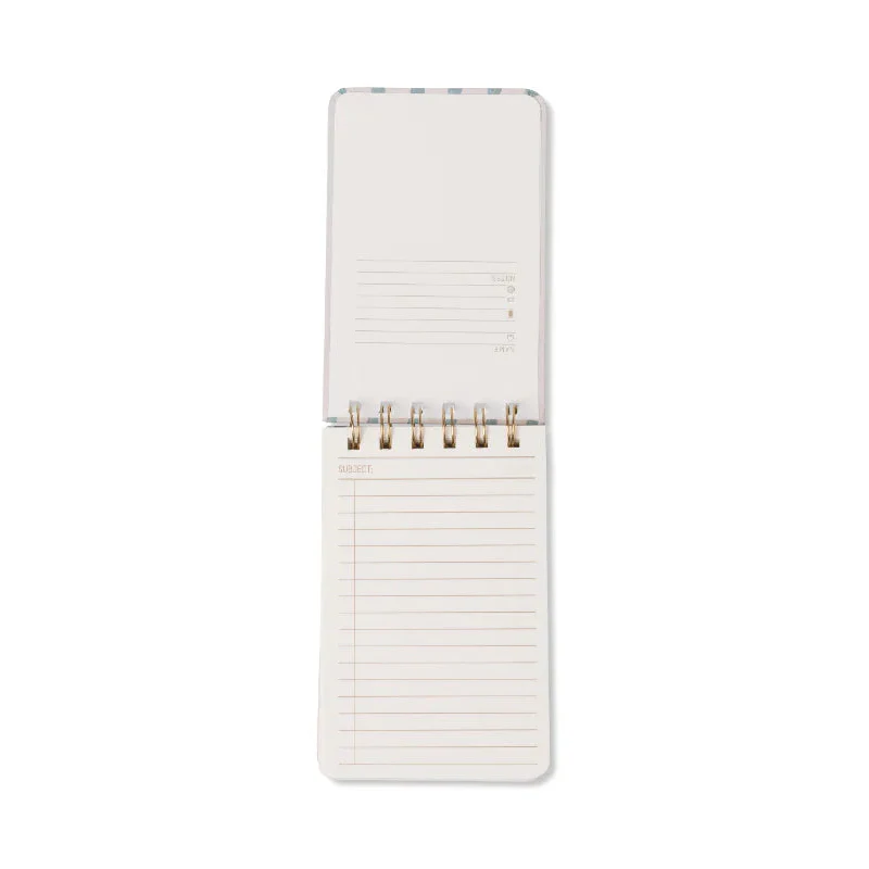 Tulip Twin Wire Notepad - Wavy Blue - Image 3