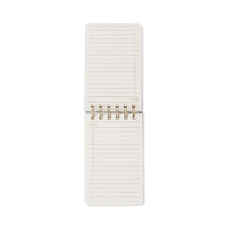 Tulip Twin Wire Notepad - Wavy Blue - Image 4