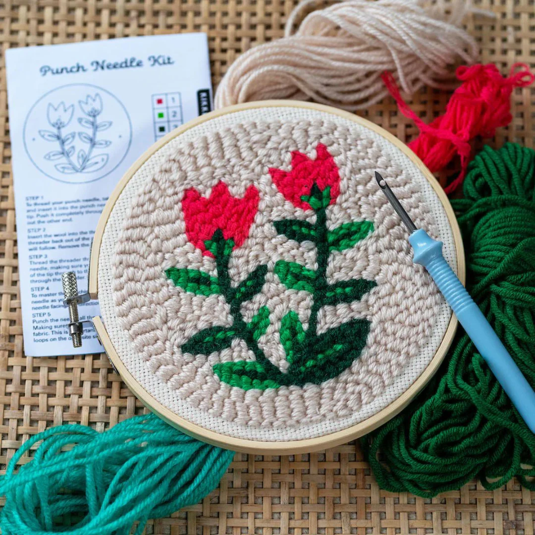 Tulips Punch Needle Kit - Image 2
