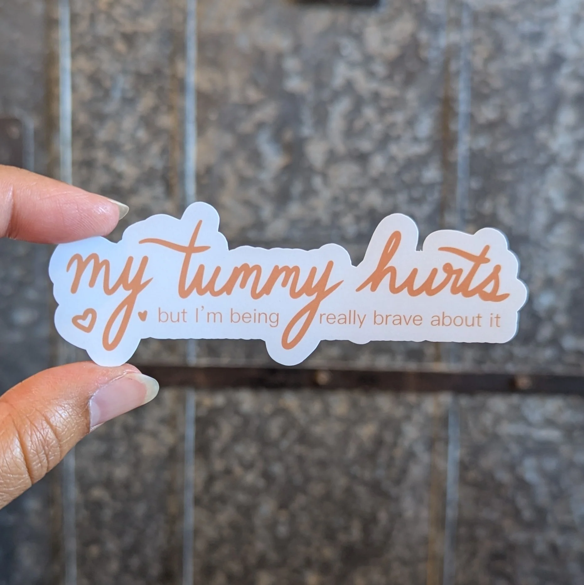 Tummy Hurts Sticker