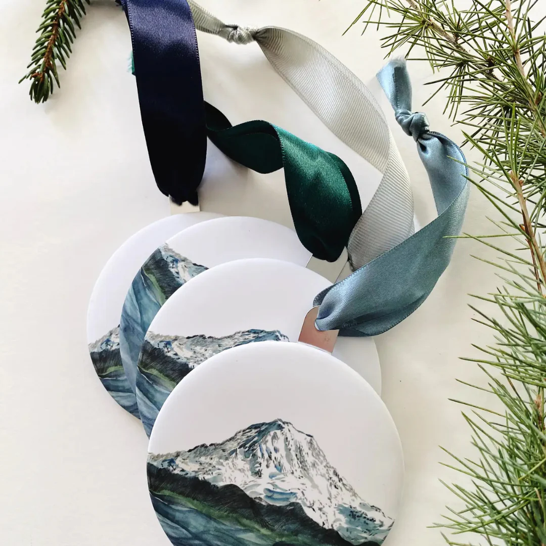 Turn of the Centuries - Ornament - Mount Rainier Watercolor - Image 2