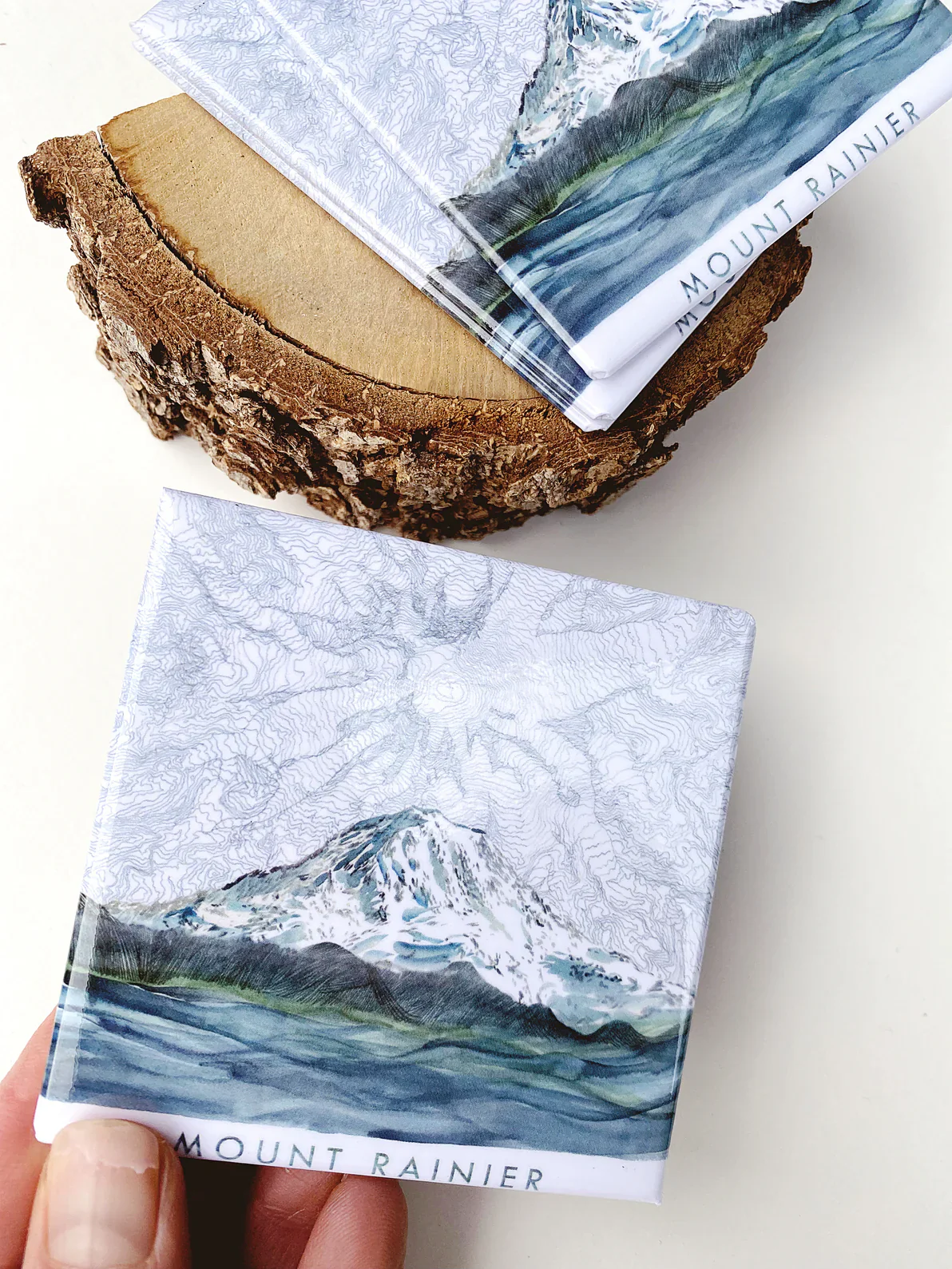 Turn of the Centuries - Mount Rainier Landscape + Topographical Magnet - Image 2