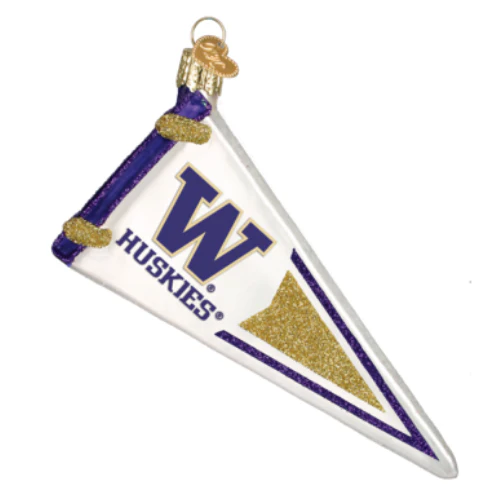 UW Pennant Ornament - Image 2