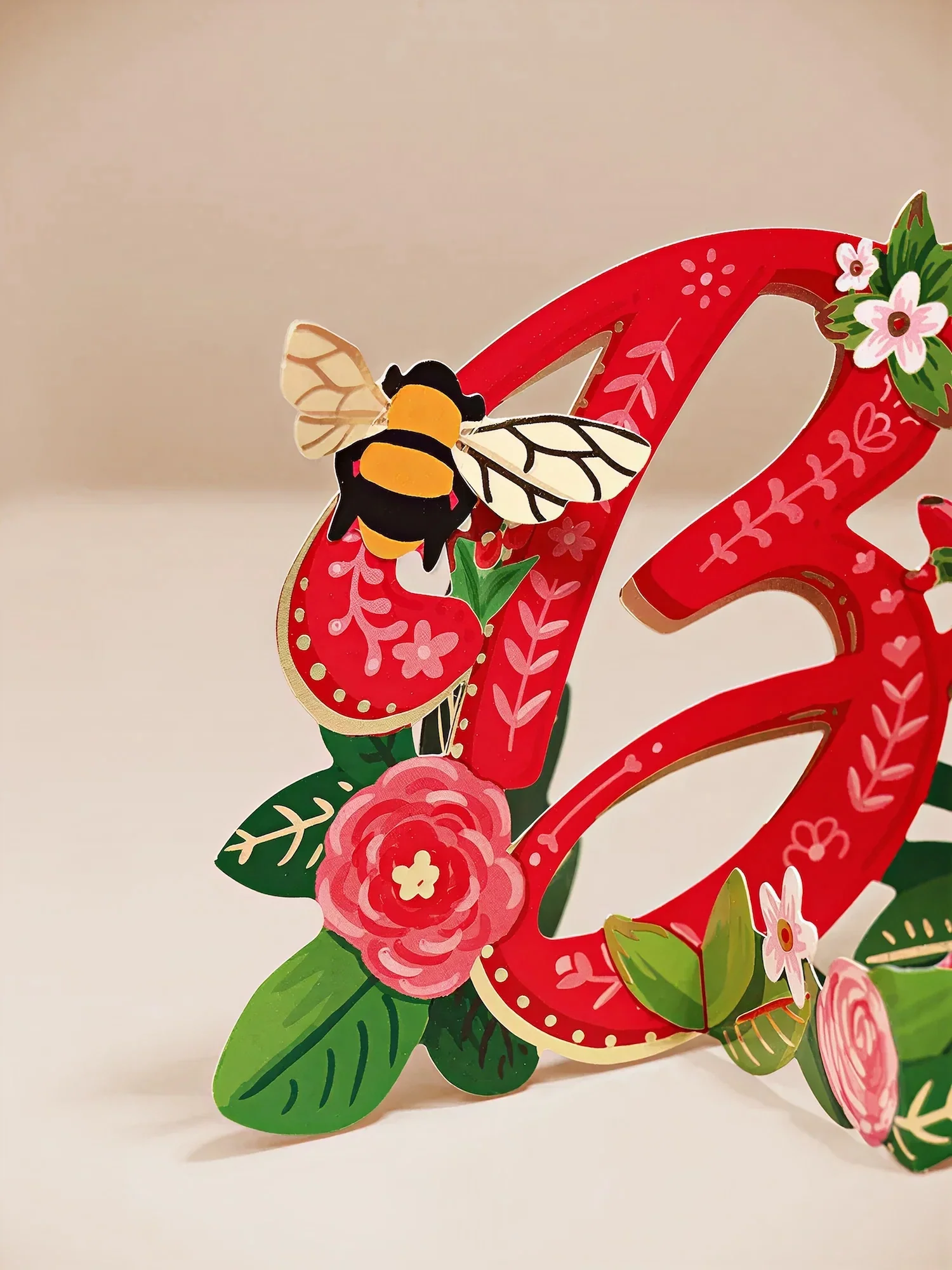 Mini Valentine's Wishes Pop-Up Card - Image 2