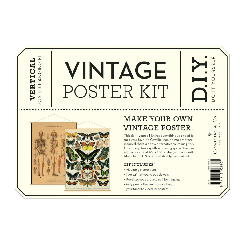 Cavallini & Co. Vertical Vintage Poster Kit