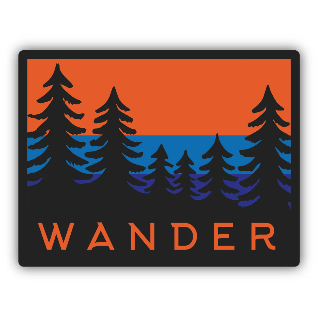 Wander Trees Sticker