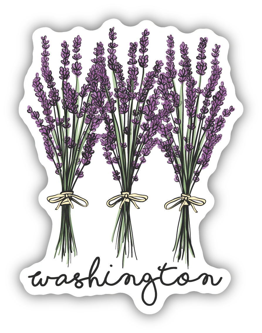 Washington/ND Lavender Bundles Sticker