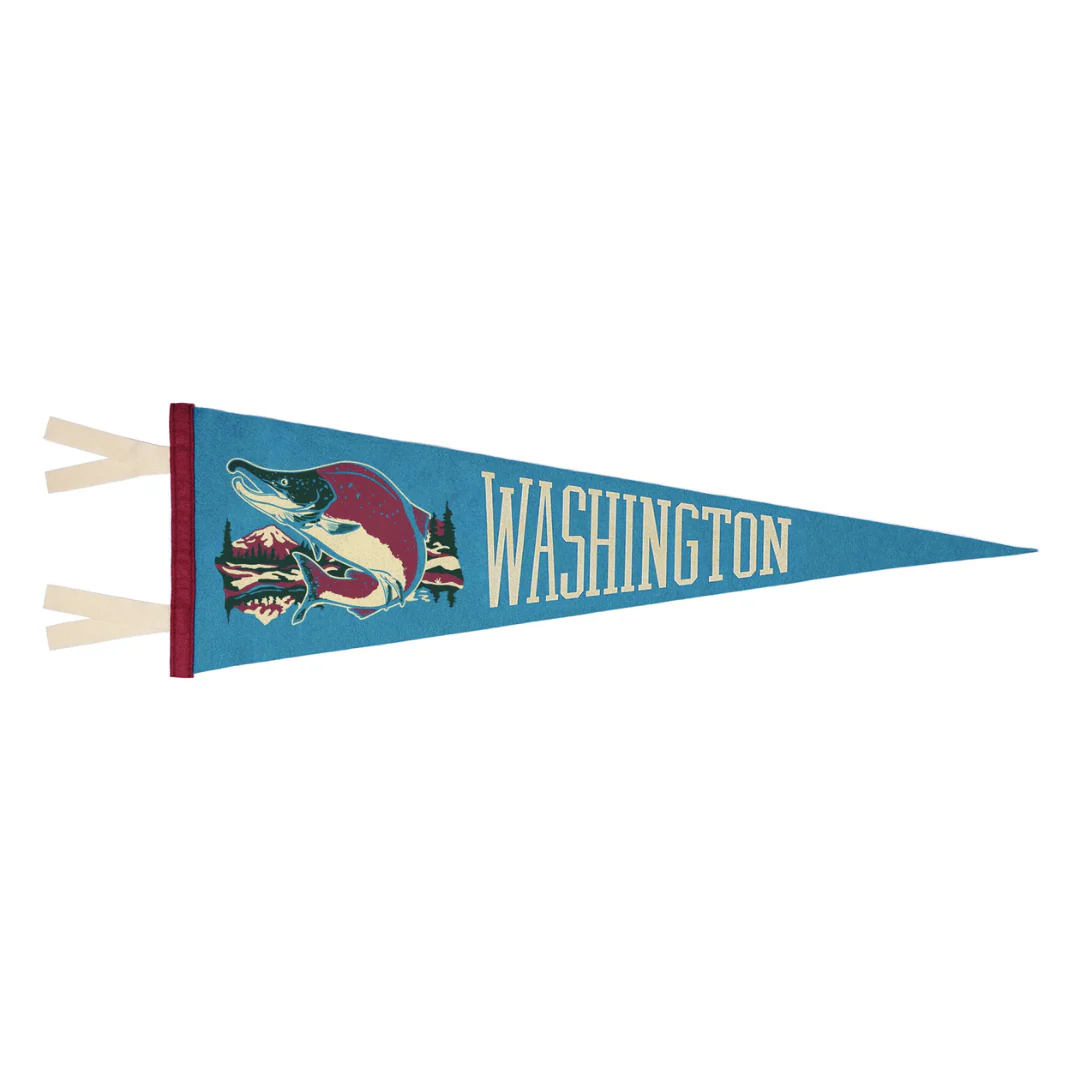 Washington Salmon Pennant